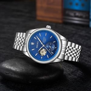 Seiko Automatic Silver Blue Dial
