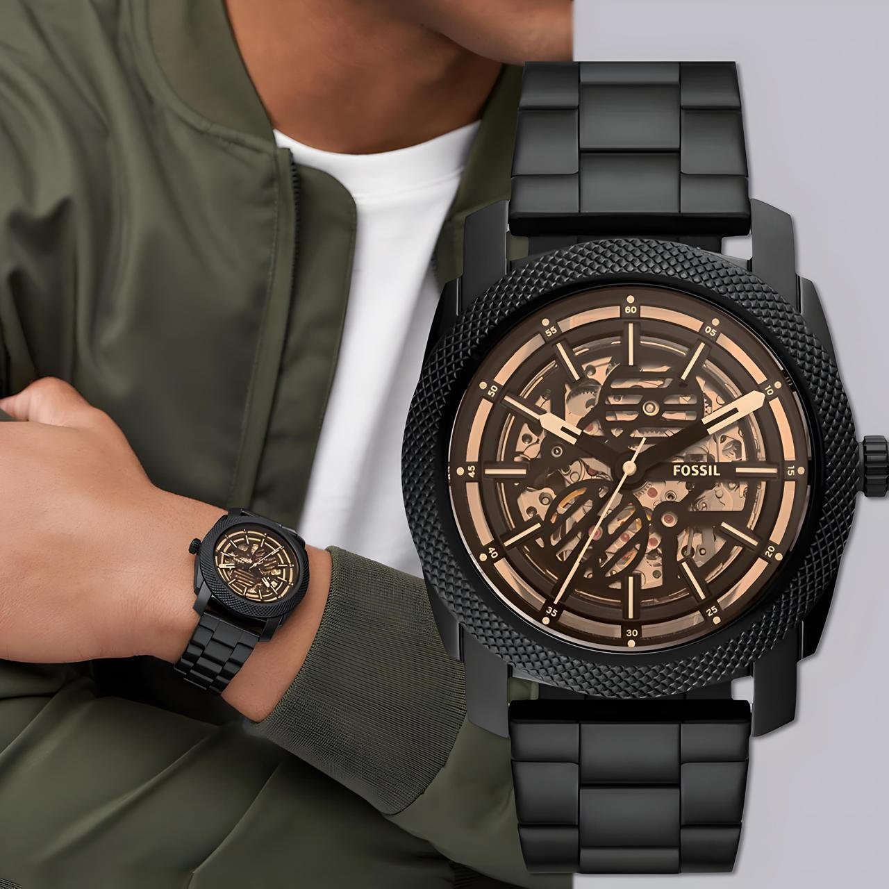 FOSSIL BRONSON ME3218 [BROWN / BLACK] 0209025
