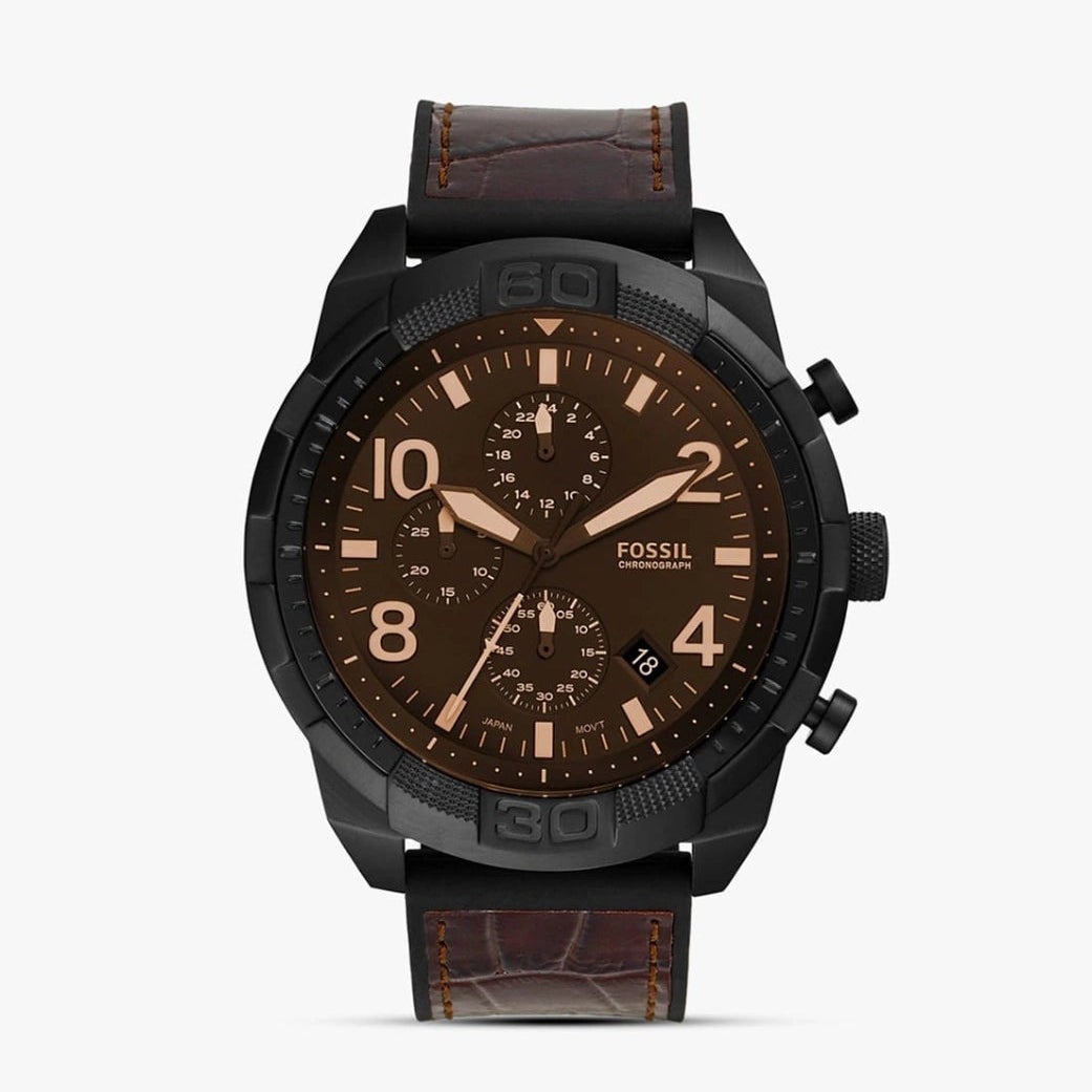 Fossil Bronson Chronograph Luggage Leather
